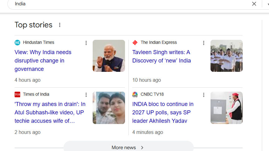Top Stories SERP Feature